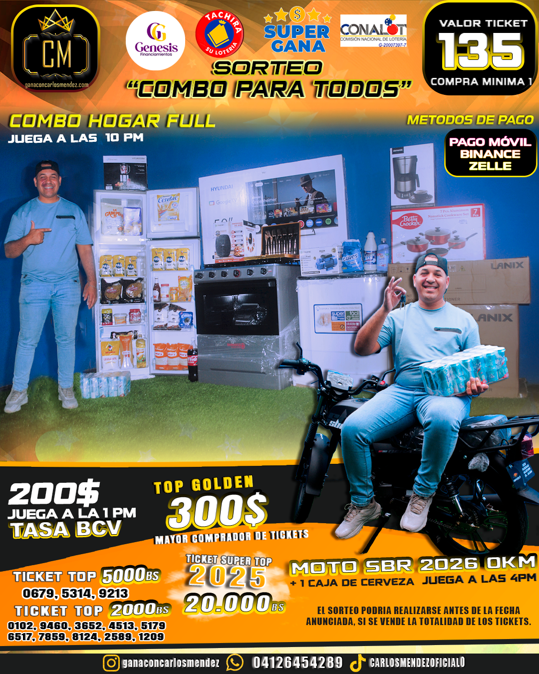 SORTEO "COMBO PARA TODOS"