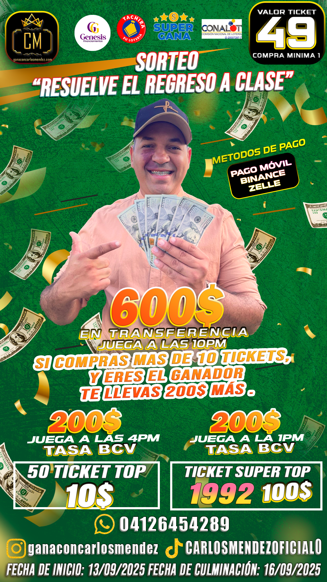 SORTEO RESUELVE EL REGRESO A CLASE