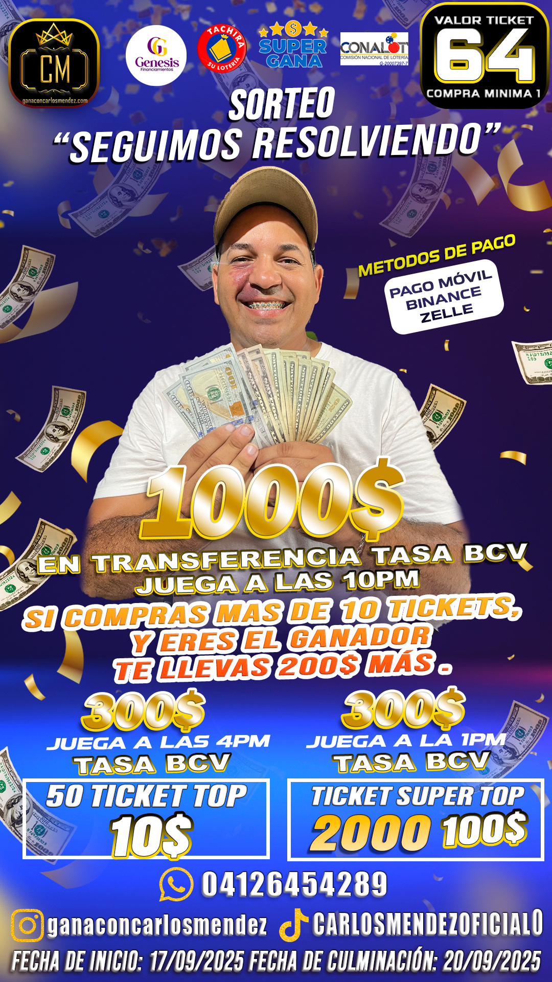 SORTEO SEGUIMOS RESOLVIENDO