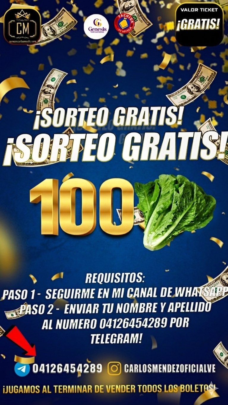 SORTEO GRATIS 100 LECHUGAS 🥬