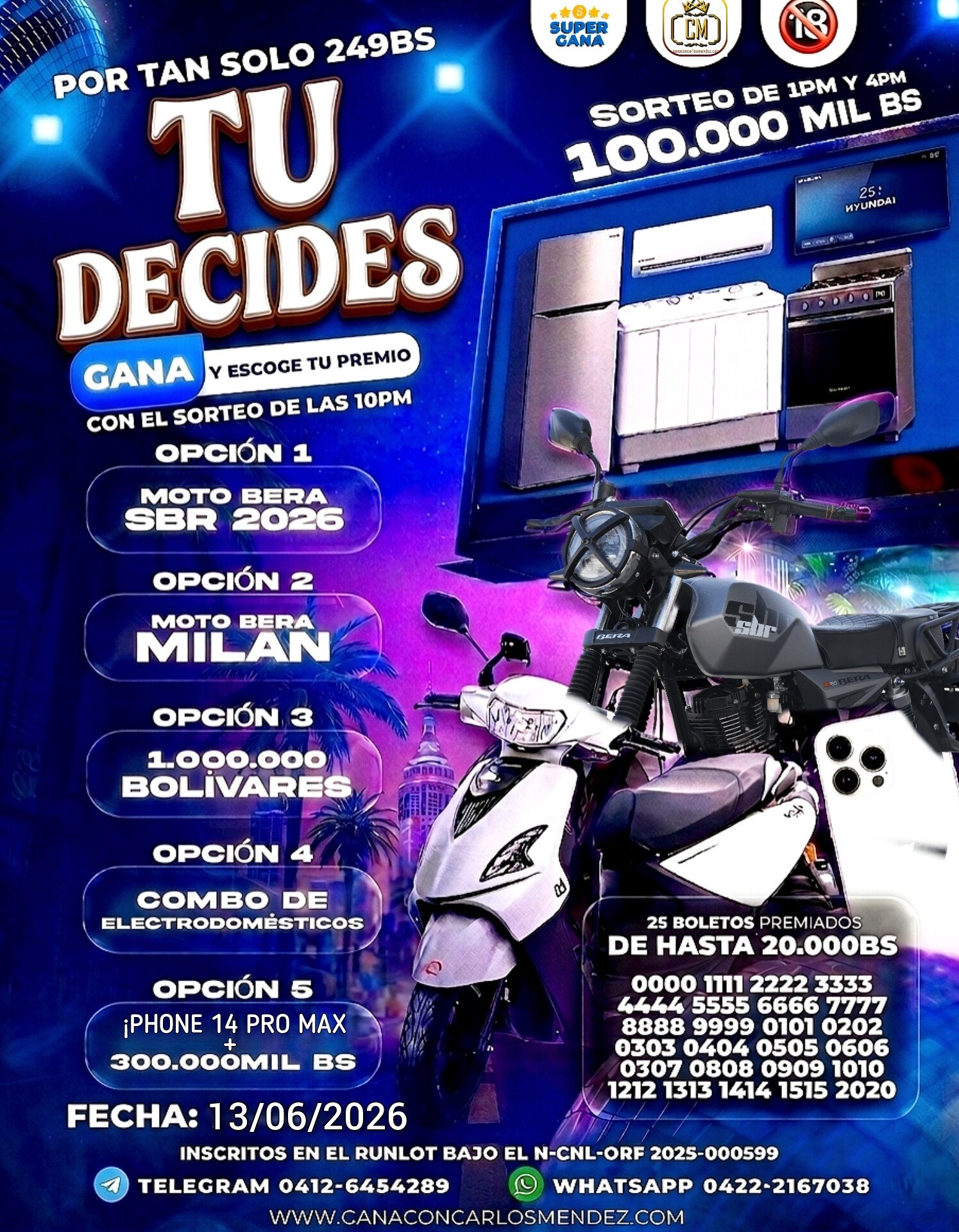 ✨TU DECIDES✨ - 13 JUNIO 2026